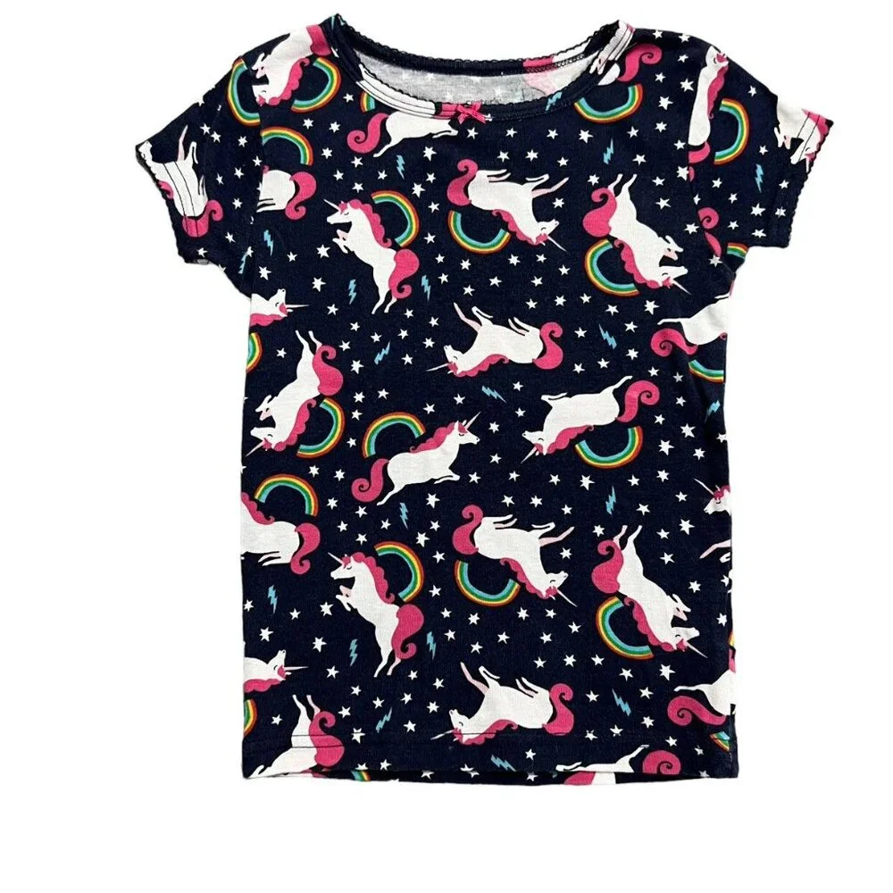 Carter's 4T 3-Piece Unicorns & Rainbows Pajamas Set